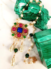 Load image into Gallery viewer, CHANEL RARE TUTTI FRUTTI GRIPOIX GLASS PEARLS TASSEL NECKLACE