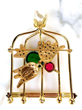 Load image into Gallery viewer, RARE CHANEL MASSIVE BIRD CAGE GRIPOIX GLASS PEARL BROOCH