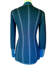 Load image into Gallery viewer, CHANEL ICONIC BLUE JEAN DENIM TWEED 1991 - 1992 AUTUMN RUNWAY JACKET AND SKIRT SET SUIT