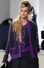 Load image into Gallery viewer, CHANEL 2008 JEWELED CASHMERE CELEBRITY SWEATER CARDIGAN JACKET
