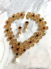 Load image into Gallery viewer, CHANEL ORNATE RARE RENAISSANCE GRIPOIX GLASS BAROQUE PEARLS NECKLACE