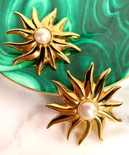 Load image into Gallery viewer, CHANEL MASSIVE SOLEIL ETOILE EARRINGS WITH GRIPOIX PEARLS