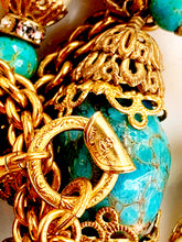 Load image into Gallery viewer, CHANEL RARE MASSIVE GRIPOIX TURQUOISE GLASS PEARLS SAUTOIR