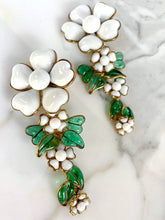 Load image into Gallery viewer, SUMPTUOUS CHANEL GRIPOIX CAMELLIA CASCADE EARRINGS 1993