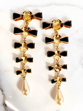 Load image into Gallery viewer, CHANEL ICONIC MASSIVE BOW CAMELLIA SHOULDER DUSTER 1990 EARRING