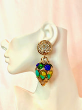 Load image into Gallery viewer, KALINGER PARIS COUTURE MASSIVE DANGLE VINTAGE 1980'S EARRINGS