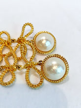 Load image into Gallery viewer, CHANEL BOW GRIPOIX PEARL XXL LONG DANGLE ROPE EARRING
