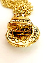 Load image into Gallery viewer, CHANEL RARE INTAGLIO CHARM 3 STRAND NECKLACE 1980s