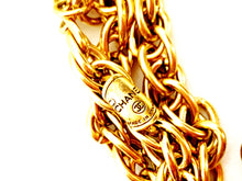 Load image into Gallery viewer, CHANEL RARE INTAGLIO CHARM 3 STRAND NECKLACE 1980s