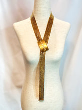 Load image into Gallery viewer, CHANEL LOGO BUCKLE 7 STRAND GILT CHAIN VINTAGE BELT