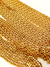 Load image into Gallery viewer, CHANEL LOGO BUCKLE 7 STRAND GILT CHAIN VINTAGE BELT
