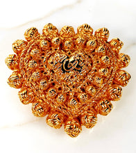 Load image into Gallery viewer, CHRISTIAN LACROIX MASSIVE SCULPTED HEART BROOCH 1990