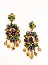 Load image into Gallery viewer, CLAIRE DEVE PARIS VINTAGE FRENCH 1980s MASSIVE DANGLE EARRINGS
