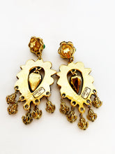 Load image into Gallery viewer, CLAIRE DEVE PARIS VINTAGE FRENCH 1980s MASSIVE DANGLE EARRINGS