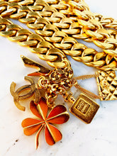 Load image into Gallery viewer, CHANEL JUMBO LUCKY CHARMS TASSEL DRAPED CHAIN BELT NECKLACE 1995