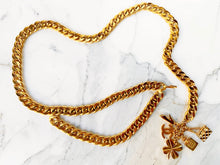 Load image into Gallery viewer, CHANEL JUMBO LUCKY CHARMS TASSEL DRAPED CHAIN BELT NECKLACE 1995