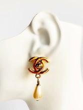 Load image into Gallery viewer, CHANEL TIMELESS GRIPOIX PEARL CLASSIC TURN LOCK LOGO EARRING