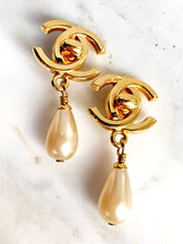 Load image into Gallery viewer, CHANEL TIMELESS GRIPOIX PEARL CLASSIC TURN LOCK LOGO EARRING