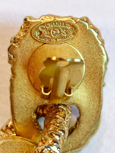 Load image into Gallery viewer, CHANEL RARE ICONIC 1990's RUNWAY MASSIVE FAUX GEM EARRING PRISTINE