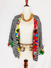 Load image into Gallery viewer, CHANEL "COCO" 1988 ICONIC RARE JACKET SILK / CHECK REVERSIBLE