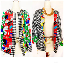 Load image into Gallery viewer, CHANEL "COCO" 1988 ICONIC RARE JACKET SILK / CHECK REVERSIBLE