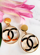 Load image into Gallery viewer, CHANEL ICONIC MASSIVE 1980s CC CELEBRITY HOOP EARRINGS
