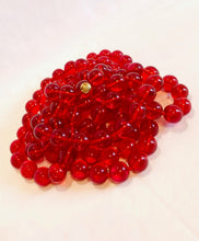 Load image into Gallery viewer, CHANEL RUNWAY GRIPOIX RED GLASS JUMBO BEADS 1992 VINTAGE XXL NECKLACE SAUOTOIR