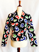 Load image into Gallery viewer, CHANEL "COCO" LOGO 1997 VINTAGE VIBRANT FLOWER LOGO JACKET