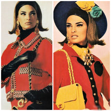 Load image into Gallery viewer, CHANEL RARE ICONIC 1990's RUNWAY MASSIVE FAUX GEM EARRING PRISTINE