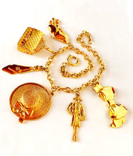 Load image into Gallery viewer, CHANEL RARE MADEMOISELLE MASSIVE CHARMS NECKLACE 1980s MINT VINTAGE
