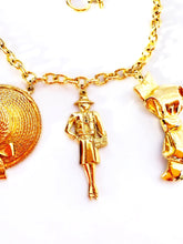Load image into Gallery viewer, CHANEL RARE MADEMOISELLE MASSIVE CHARMS NECKLACE 1980s MINT VINTAGE