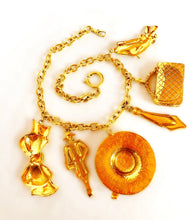 Load image into Gallery viewer, CHANEL RARE MADEMOISELLE MASSIVE CHARMS NECKLACE 1980s MINT VINTAGE