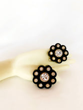 Load image into Gallery viewer, CHANEL MASSIVE LUCITE CRYSTAL FLOWER EARRINGS HAUTE COUTURE 1991