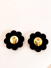Load image into Gallery viewer, CHANEL MASSIVE LUCITE CRYSTAL FLOWER EARRINGS HAUTE COUTURE 1991