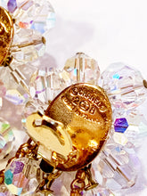 Load image into Gallery viewer, CHANEL HOLOGRAPHIC IRIDESCENT CRYSTAL MASSIVE RUNWAY EARRINGS 1990's