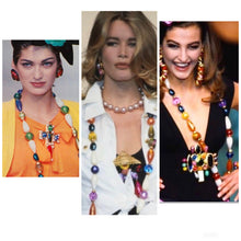 Load image into Gallery viewer, CHANEL IMPORTANT AND RARE MASSIVE GRIPOIX FLORAL EARRINGS 1991