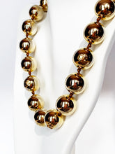 Load image into Gallery viewer, CHANEL LOGO LOVER JUMBO BALL NECKLACE AND EARRING DEMI-PARURE SET