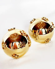 Load image into Gallery viewer, CHANEL LOGO LOVER JUMBO BALL NECKLACE AND EARRING DEMI-PARURE SET