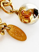 Load image into Gallery viewer, CHANEL LOGO LOVER JUMBO BALL NECKLACE AND EARRING DEMI-PARURE SET