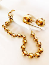 Load image into Gallery viewer, CHANEL LOGO LOVER JUMBO BALL NECKLACE AND EARRING DEMI-PARURE SET