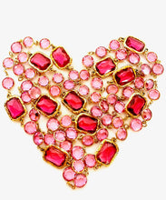 Load image into Gallery viewer, CHANEL ORIGINAL CHICKLET HOT PINK CRYSTAL VINTAGE 1981 LONG SAUTOIR