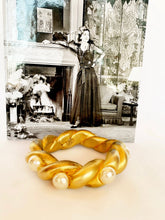 Load image into Gallery viewer, CHANEL GRIPOIX PEARL CORDAGE 1990 BANGLE BRACELET VICTOIRE DE CASTELLANE