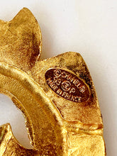 Load image into Gallery viewer, CHANEL MASSIVE ACANTHUS LEAF SCROLL BROOCH 1993 MATTE FINISH