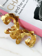 Load image into Gallery viewer, CHANEL MASSIVE ACANTHUS LEAF SCROLL BROOCH 1993 MATTE FINISH