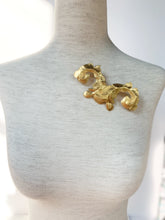 Load image into Gallery viewer, CHANEL MASSIVE ACANTHUS LEAF SCROLL BROOCH 1993 MATTE FINISH