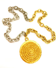 Load image into Gallery viewer, CHANEL MASSIVE GILT MEDALLION TWO-TONE NECKLACE