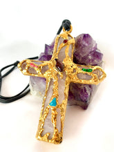 Load image into Gallery viewer, CHANEL RARE ROBERT GOOSSENS MASSIVE GRIPOIX AND ROSE QUARTZ PENDANT NECKLACE