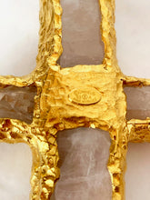 Load image into Gallery viewer, CHANEL RARE ROBERT GOOSSENS MASSIVE GRIPOIX AND ROSE QUARTZ PENDANT NECKLACE