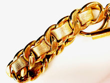Load image into Gallery viewer, CHANEL METALLIC LEATHER WOVEN CHAIN BRACELET COLLECTION 26