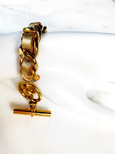 Load image into Gallery viewer, CHANEL METALLIC LEATHER WOVEN CHAIN BRACELET COLLECTION 26